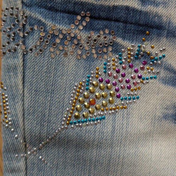 VTG Sequin Jean Capris - Picture 11 of 16